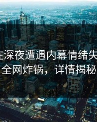 当事人在深夜遭遇内幕情绪失控，17c全网炸锅，详情揭秘